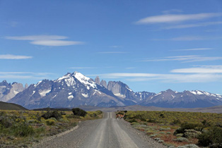 Straße im Torres del Paine N.P.