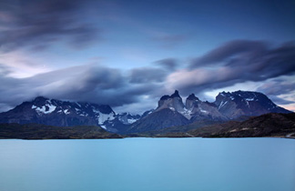 Blaue Stunde am Lago Pehoe