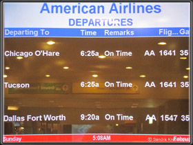 Flug AA1641 nach Chicago