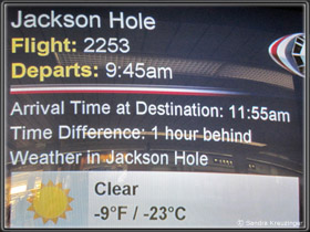 Flug AA2253 nach Jackson Hole